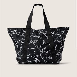 Victorias secret PINK black and white cute Tote bag